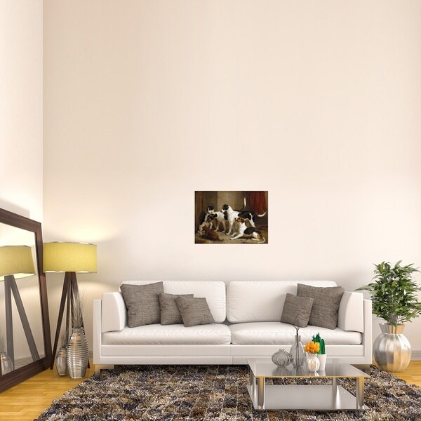 Global Gallery Thomas Woodward 'The Puckeridge Foxhounds' Stretched Canvas Art - Multi