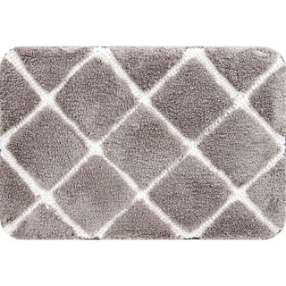 Trellis Foam Bath Mat Taupe