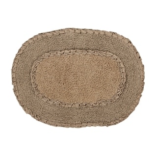 Double Ruffle Bath Rug 17"x24"