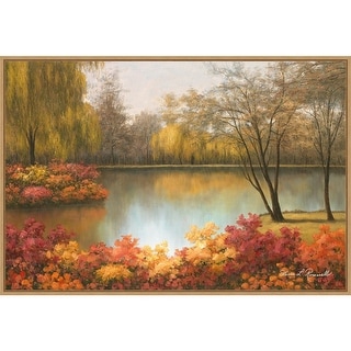 Autumn Palette by Diane Romanello Canvas Art Framed - Sylvie Maple