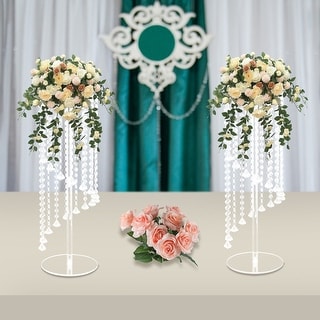 Flower Vases Wedding Centerpieces 2 Pcs Acrylic Vase Stands