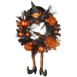 24" Halloween Witch Wreath