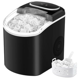 Black 27 Pound Portable Ice Maker - N/A