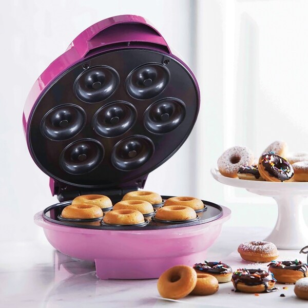 Non-Stick Mini Donut Maker Machine - 11.000 x 9.750 x 5.800