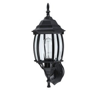 1-Light 16.85-in Matte Black or White Outdoor Wall Lantern Sconce