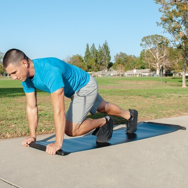 6ft Slide Board with End-Bumpers for Lower Body Workouts