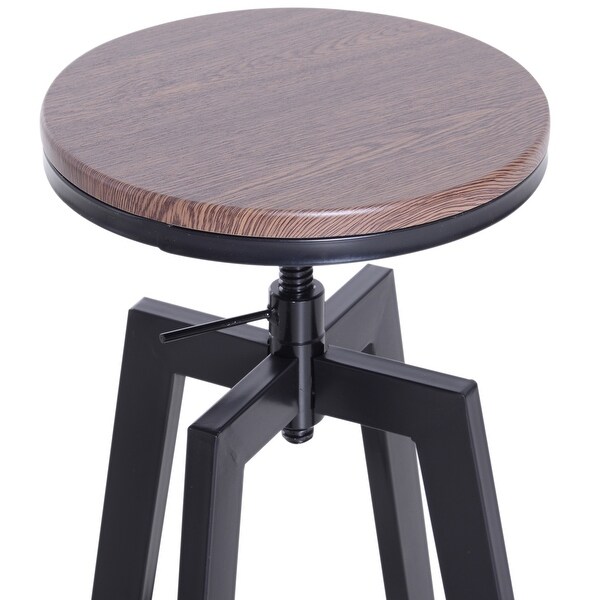 Carbon Loft Jumenta 3-piece Adjustable Industrial Indoor Bistro Set