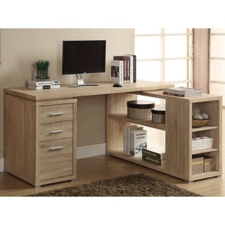 L-Shaped Corner Computer Desk with Storage Drawers