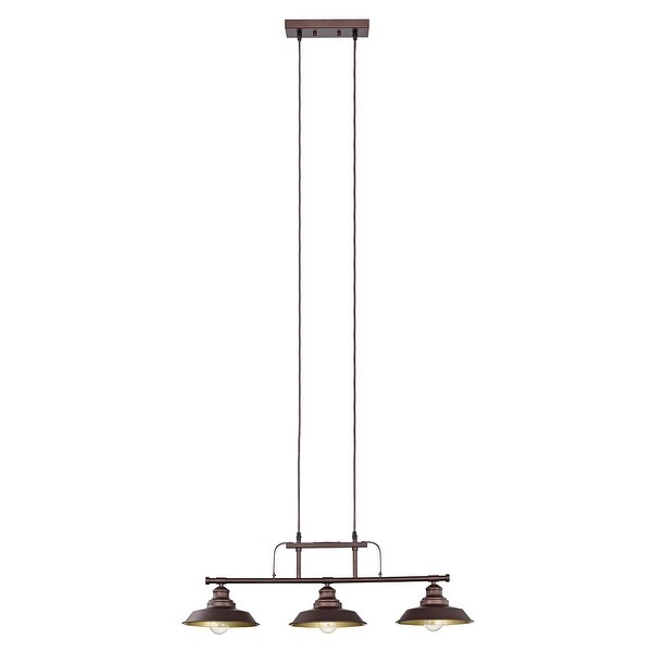 Kitchen Island Pendant 3 Light Dimmable in Oil Rubbed Bronze - 93*32*9