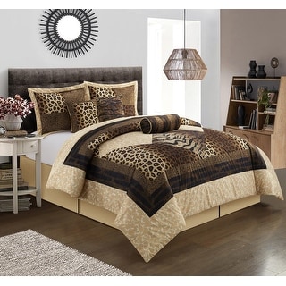 Grand Avenue Africa Animal Print 7-Piece Comforter Set
