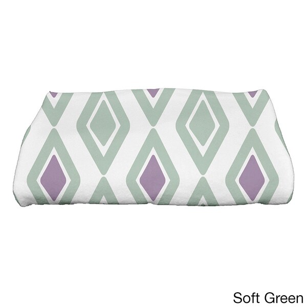 30 x 60-inch, Geometric Jive 2, Geometric Print Bath Towel