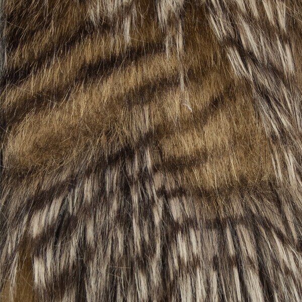 Plutus Porcupine Mocha Faux Fur Luxury Throw