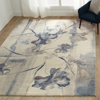 Nourison Somerset Vintage Watercolor Floral Pattern Area Rug