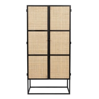 Rattan Webbing Modern Cabinet
