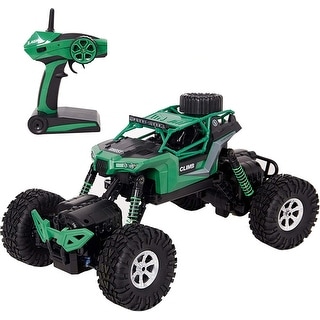 Electric RC Car 1:18 Remote Control Vehicle 2.4Ghz Off-Road Rock Crawler All Terrain Double-turn Waterproof Truck for Kids