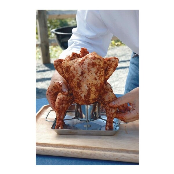 Steven Raichlen Best of Barbecue Beer-Can Chicken Roaster Rack
