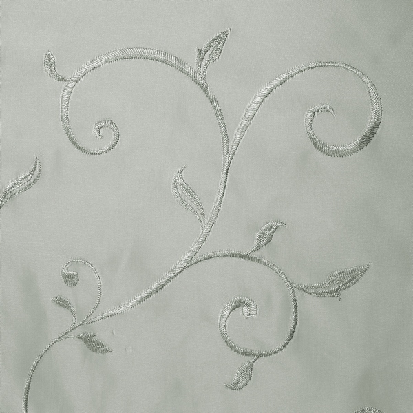 Chanasya Embroidered Swirl Vine Sheer Window Curtain Panel Pair (Set of 2)