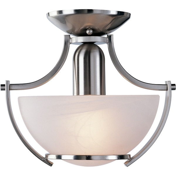 Volume Lighting Durango Single Light 11" Wide Semi-Flush Bowl Ceiling