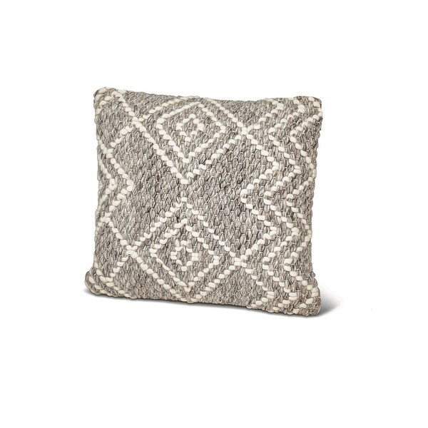 Grey Diamond Down Alternative 14x20 Pillow