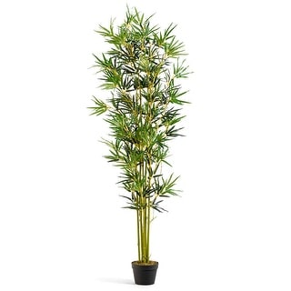 Costway 6 ft Artificial Bamboo Silk Tree Indoor Outdoor Home Office - See Details