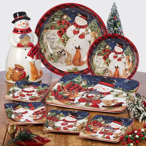 Certified International Magic Of Christmas Santa 11-inch Dinner Plates (Set of 4)