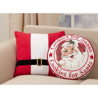 Christmas Pillow With Santa Belt Design