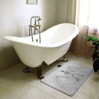 Smith Vintage Bat Skeleton Bath Mat