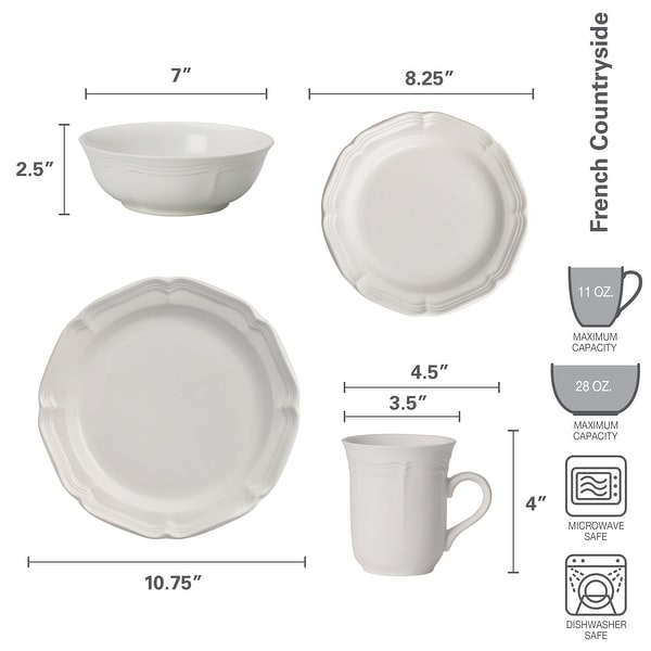 Mikasa French Countryside 16PC DW Set, Service for 4