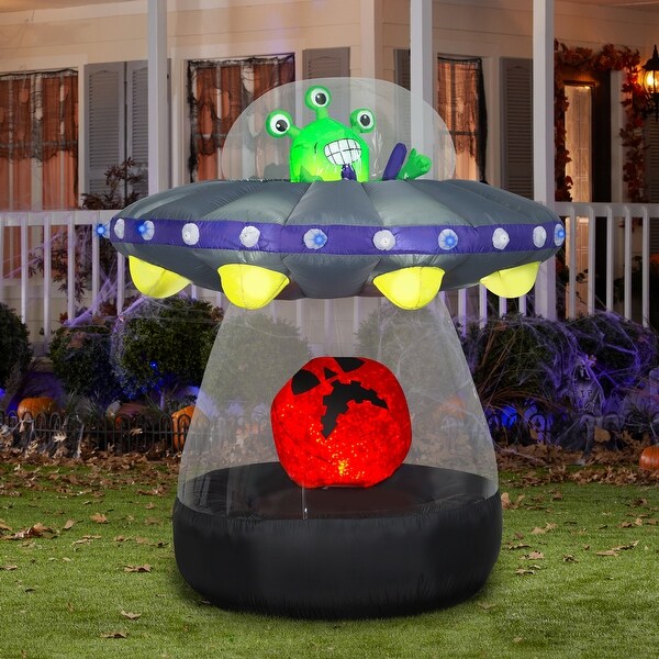72" Halloween Inflatable Animated Alien Spacecraft - 72 in