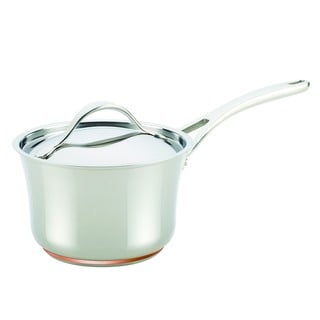 Anolon Nouvelle Copper Stainless Steel 3 1/2-quart Covered Saucepan