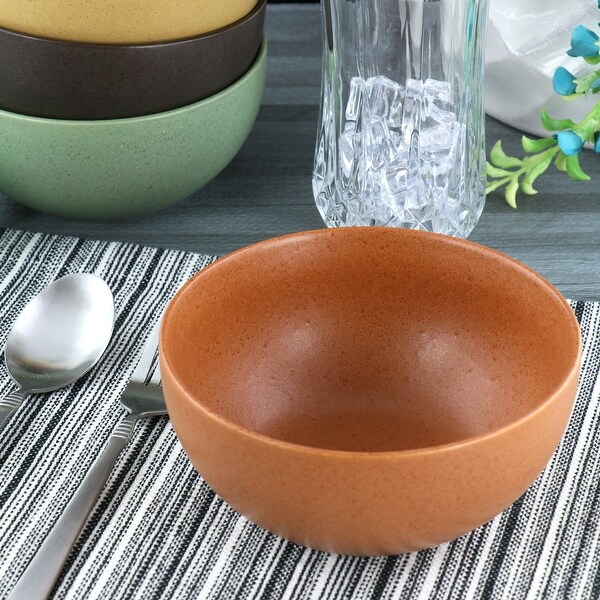 Gibson Elite Capetown 4 Piece 6 Inch Stoneware Bowl Set