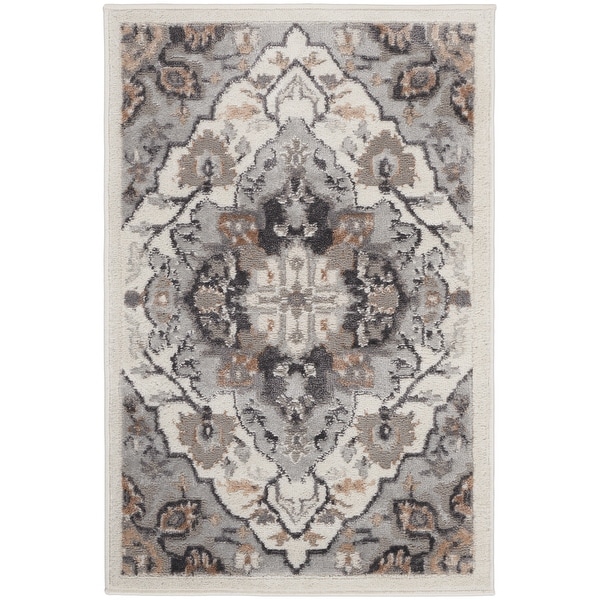 Nourison Elation Persian Floral Medallion Area Rug