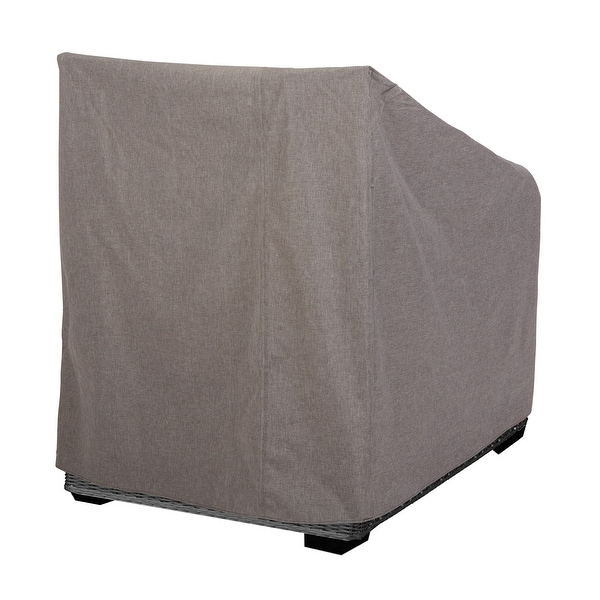 Modern Leisure Garrison Patio Deep Chair Cover, 35" W x 38" D x 31" H, Gray