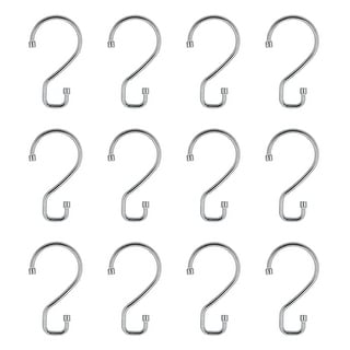 Bath Bliss 12 Pack S-Hook Shower Curtain Rings