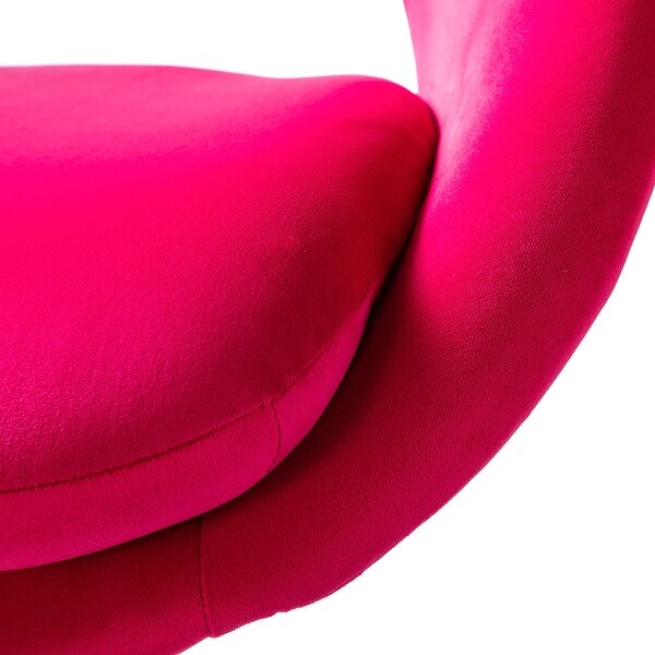 Savas Height Adjustable Swivel Velvet Task Chair with Gold Base by HULALA HOME