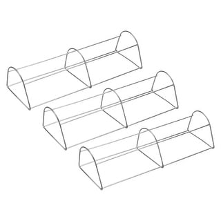 Stainless Steel Rib Rack 13.7x4.72x3.54 Inch Roasting Grill Stand 3Pcs - 13.7 x 4.72 x 3.54 Inch