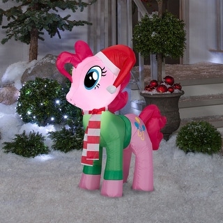 Airblown Inflatable Pinkie Pie with Santa Hat and Green Sweater