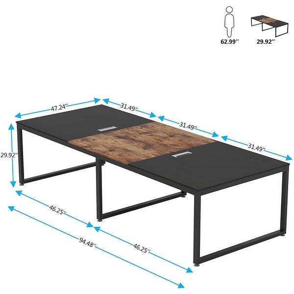 8FT Rectangle Shaped Conference Table