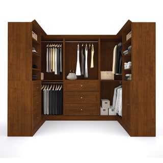 Versatile by Bestar 108-inch Corner Closet Storage Kit