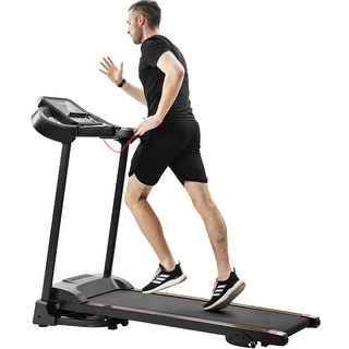 Nestfair Easy Folding Treadmill with Audio Speakers and Incline Adjuster