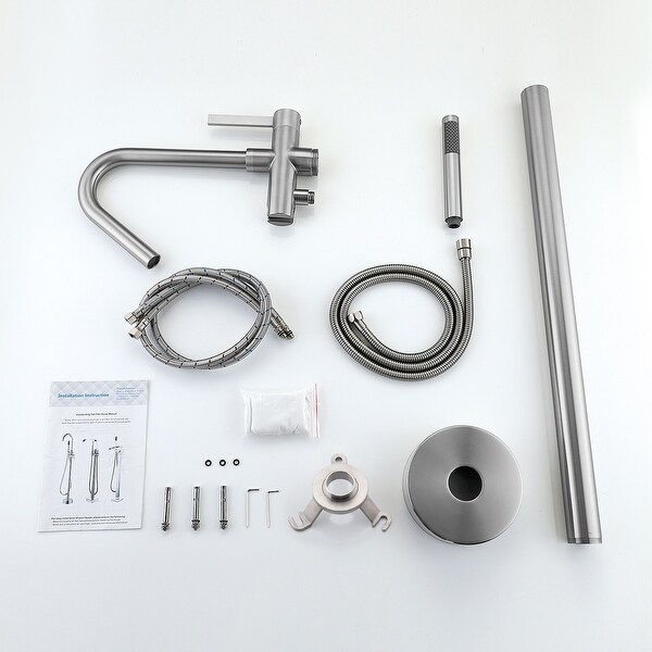 Topcraft Classical Freestanding Bathtub Faucet with Handheld Shower