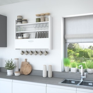 Knott Modern Kitchen Shelf - 26'' H x 33.5'' W x 6'' D