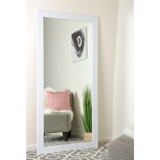 Farmhouse Pearl White Full Length Floor Mirror