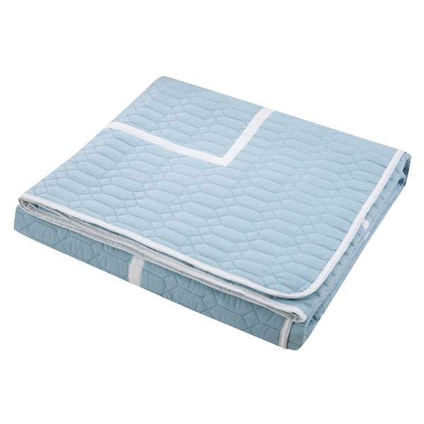 Chic Home Nero QIB Light Blue Quilt 8-Piece Set