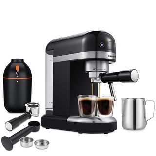 20 Bar High-Performance Espresso Machine with Detachable Water Tank and Thermo Block System