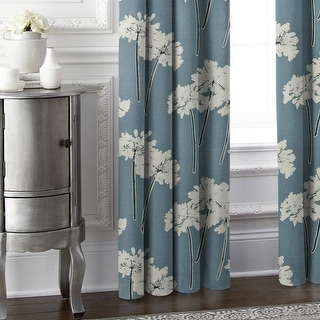 Summerfield Blue Pinch Pleat Drapery Panel - Pair - N/A
