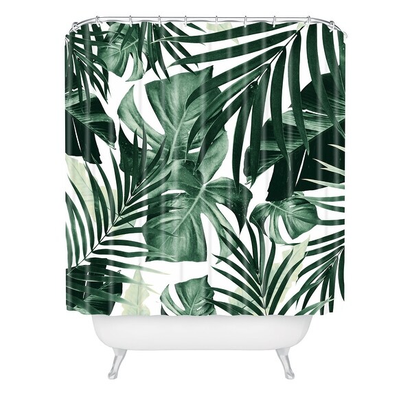 Deny Designs Tropical Jungle Leaves Shower Curtain