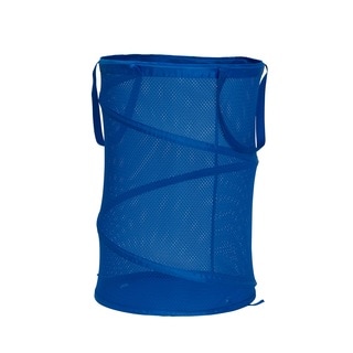 Polyester Pop Up Spring Form Hamper in Imperial Blue