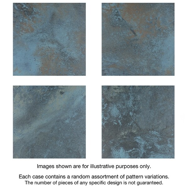 Merola Tile BioTech Ocean Green River Matte 12" x 12" Porcelain Floor and Wall Tile