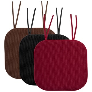 Memory Foam Honeycomb Non-slip Chair Cushion Pads (16 x 16 in.)